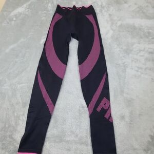 PINK Victoria's Secret Black and‎ Pink Track Pants